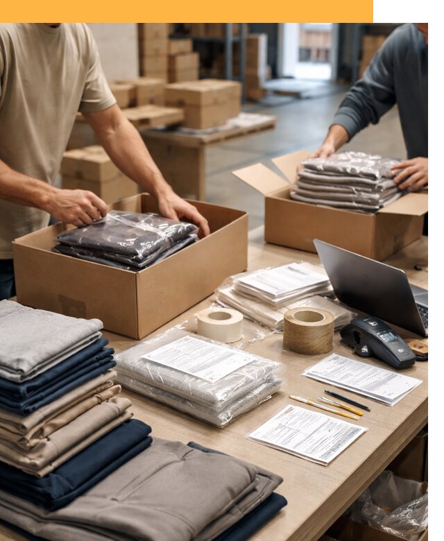 Перевозка одежды по миру от 7716 руб. с таможенным оформлением