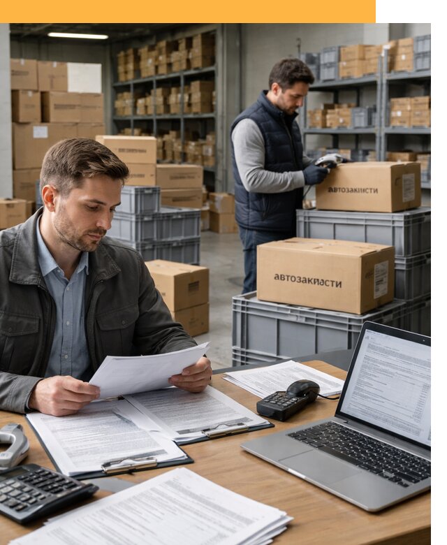 Таможенное оформление автозапчастей по выгодным тарифам от 8745